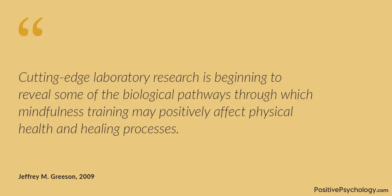 Mindfulness training affect physical health