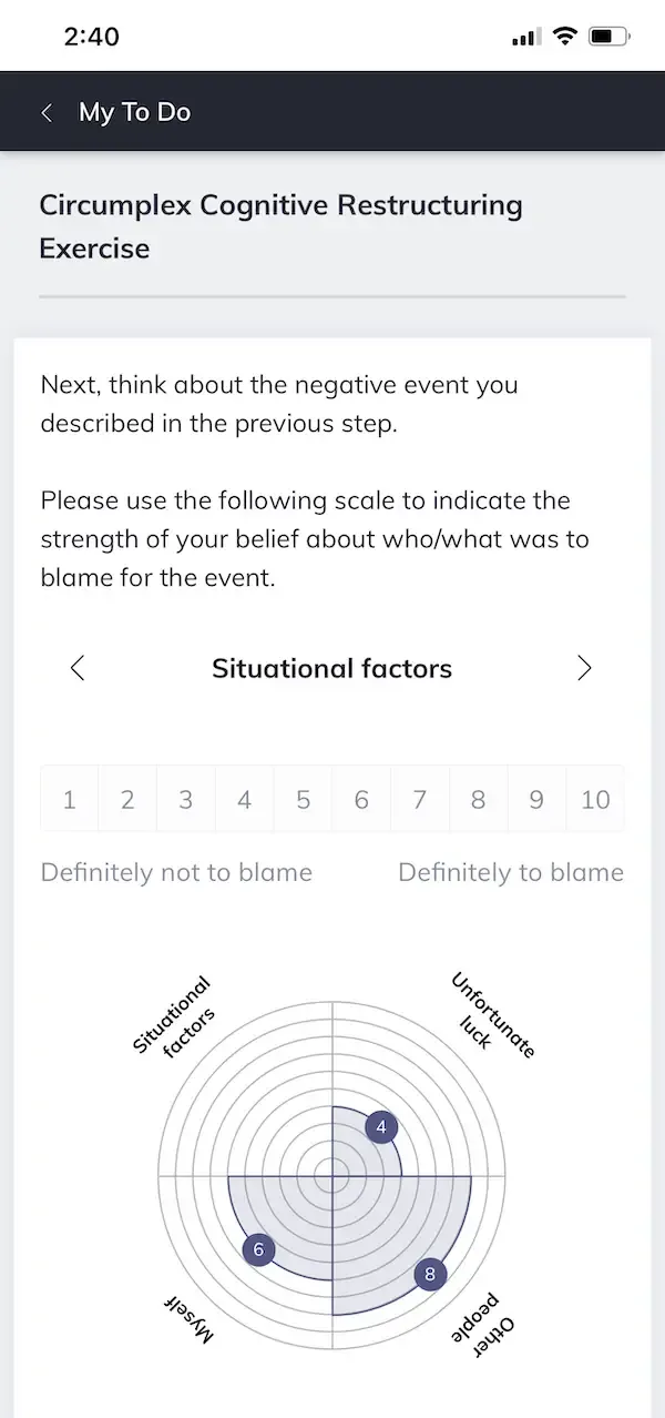 Cognitive Attribution Circle